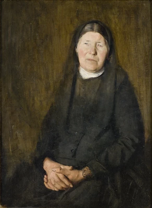 Ritratto della madre - Art Museum of Estonia's painting collection, Tallinn 1
